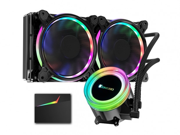 ARGBコントローラ付属の240mmオールインワン水冷、JONSBO「TW2-240」
