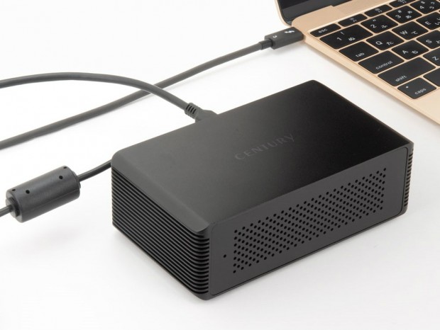 センチュリー、2枚のSSDを搭載できる「M.2 NVMe SSD to Thunderbolt3 アルミケース」