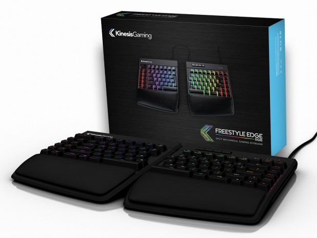 Kinesis、左右分割エルゴのRGBゲーミングキーボード「Freestyle Edge RGB」