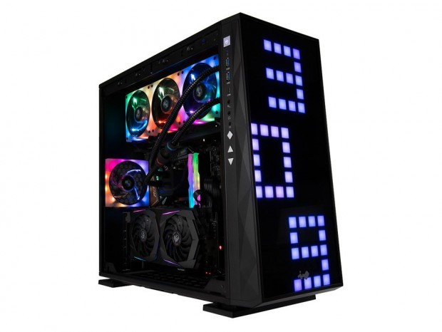 144基のLEDを搭載した「GLOW2」フロントパネル採用ミドルタワー、In Win「309」