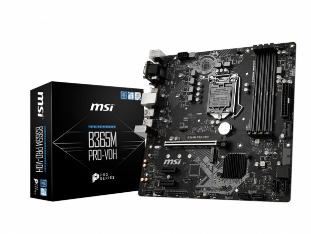 Intel B365チップ採用のエントリーMicroATX、MSI「B365M PRO-VDH」など2種