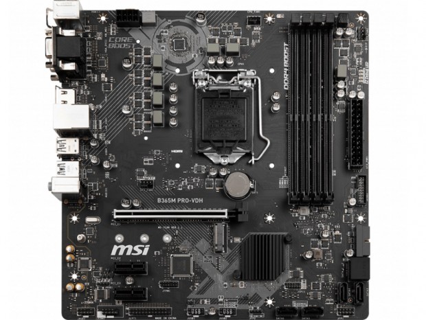 Intel B365チップ採用のエントリーMicroATX、MSI「B365M PRO-VDH」など2種
