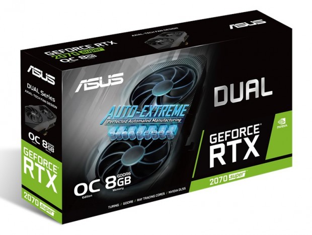 2.7スロット厚クーラーを採用する、ASUS「DUAL-RTX2070S-O8G-EVO」など2種
