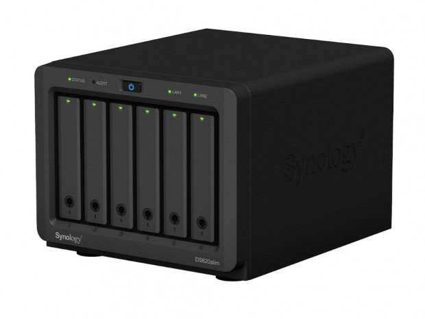 ATX電源サイズの6ベイNASキット、Synology「DiskStation DS620slim」