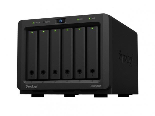 ATX電源サイズの6ベイNASキット、Synology「DiskStation DS620slim」