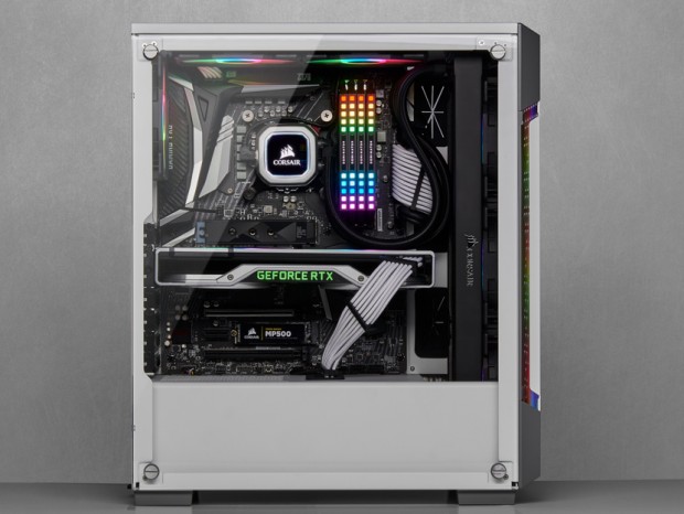 メタルグリル採用の高エアフローミドルタワー、CORSAIR「iCUE 220T RGB Airflow」