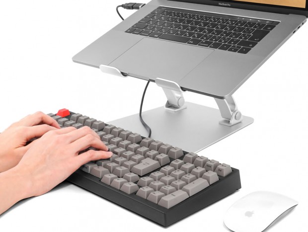 目線が上がるノートPCスタンド、アーキサイト「LIFT UP-STAND BY ME」