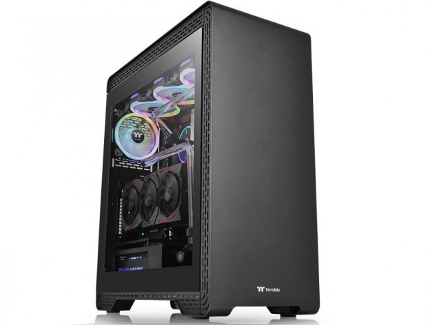 強化ガラスサイドパネル採用のスチール製ミドルタワー、Thermaltake「S500 TG」