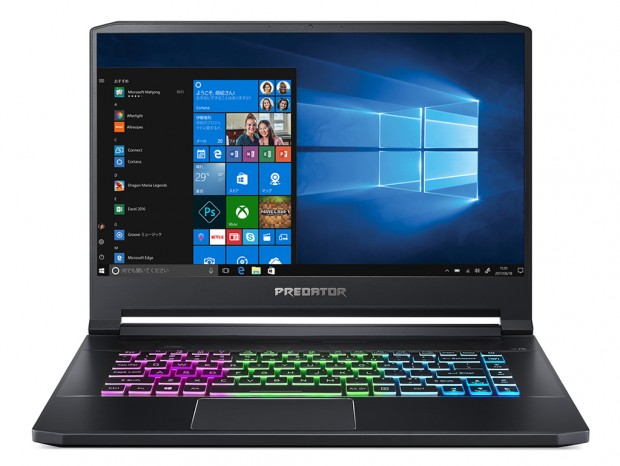 3Dメタルファンで高冷却が特徴のゲーミングノート、エイサー「Predator Triton 500」など