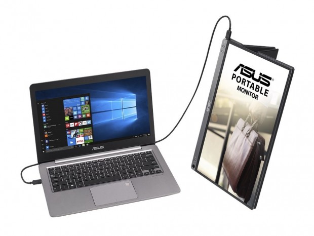 USB Type-C接続の超薄型ポータブルフルHD液晶、ASUS「ZenScreen MB16ACM」