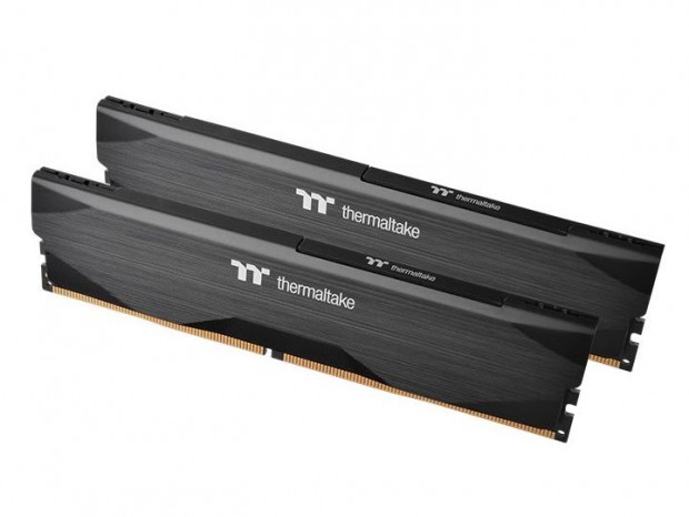 ヘアライン加工のアルミ製ヒートシンクを搭載したDDR4メモリ、Thermaltake「H-ONE」