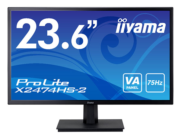 iiyama、コントラスト比8,000万:1のVAパネル採用23.6型フルHD液晶2種発売