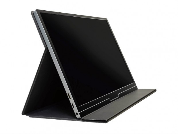 重量約700gの超軽量フルHDモバイル液晶、グリーンハウス「GH-LCU16A-BK」