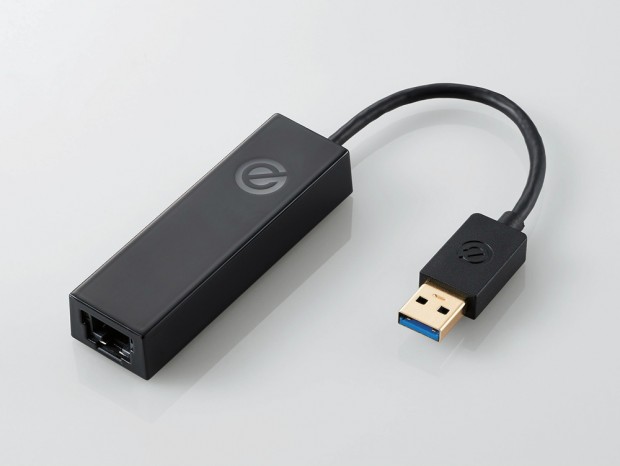 優先通信設定に対応するUSB3.0ゲーミングギガビットLANアダプタ、エレコム「EDC-G01」