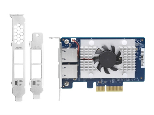 QNAP、ロープロファイル対応のデュアル10G LANカード「QXG-10G2T-107」