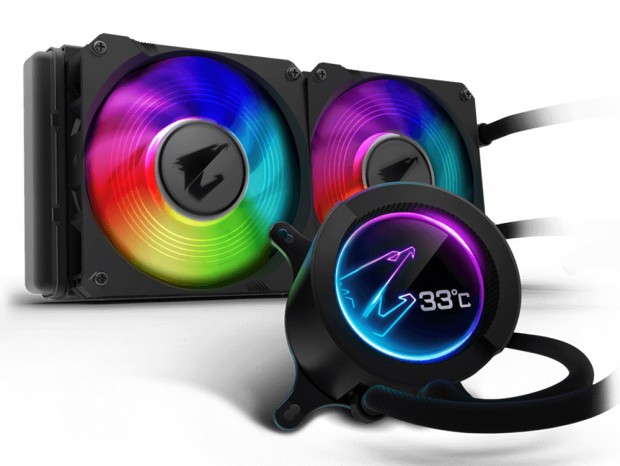 GIGABYTE、円形LCDを備えるオールインワン水冷「AORUS LIQUID COOLER 240」