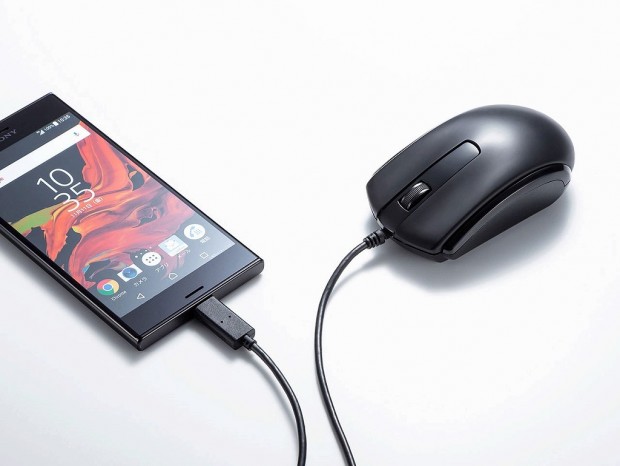 サンワサプライ、タブレットやスマホで使えるType-C接続のブルーLEDマウス発売