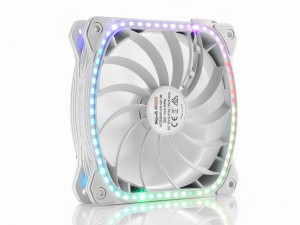 ENERMAX、ダイナミックに光る白のスクエアRGBファン「SquA RGB