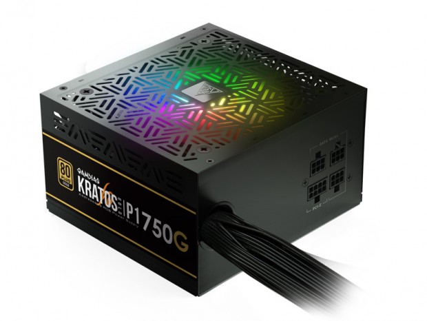 ARGBファン搭載のセミモジュラーGOLD電源、GAMDIAS「KRATOS P1-750G」