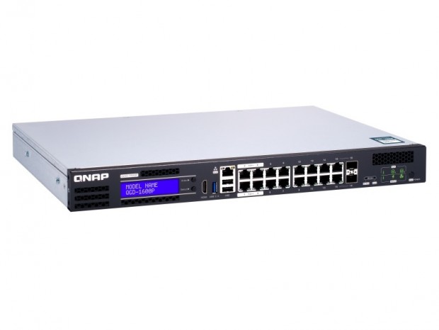 QNAP、最大370Wを供給できる仮想マシン対応のスマートエッジスイッチ「QGD-1600P」