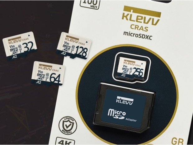 最高100MB/sec、A2対応のmicroSDカード、ESSENCORE「KLEVV CRAS」