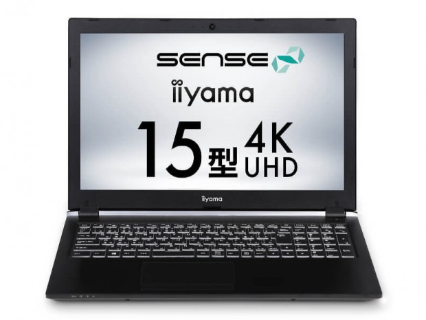 SENSE∞、15.4インチ4K UHDのQuadro P4200搭載のクリエイター向けノート