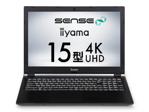 SENSE∞、Quadro P3200標準のクリエイター向け4K UHD液晶ノート新作