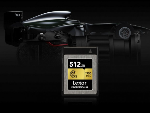 Lexar、最大転送1,750MB/secの「CFexpress Type Bメモリカード」発表