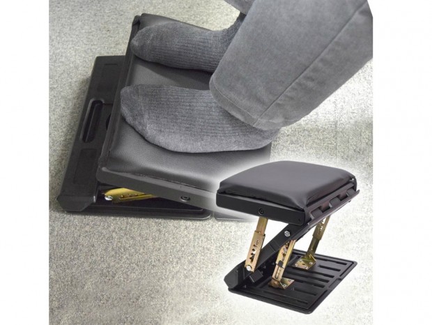 簡易チェアにもなる耐荷重80kgの折り畳みフットレストがサンコーから