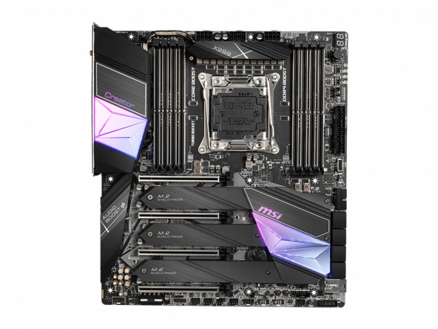 MSI、新型Core Xシリーズ対応のクリエイター向けマザー「Creator X299」