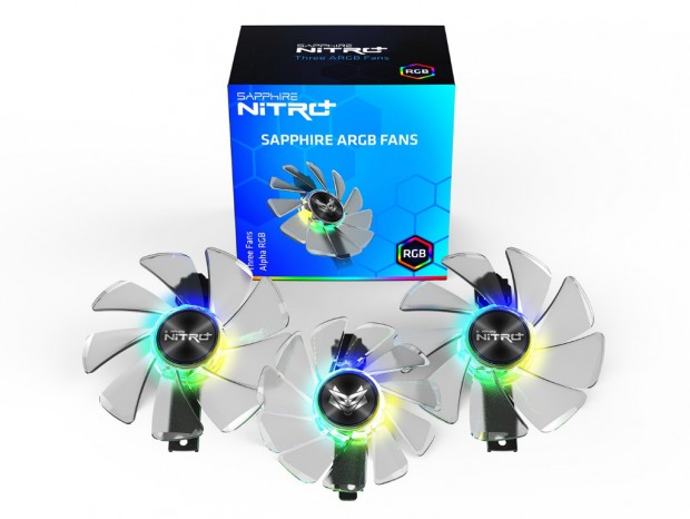 SAPPHIRE、「NITRO+ RADEON RX 5700 XT/5700」向け交換用ARGBファン発売