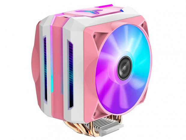 JONSBO、ピンク色のデュアルファンサイドフロー「CR-1100 Pink」