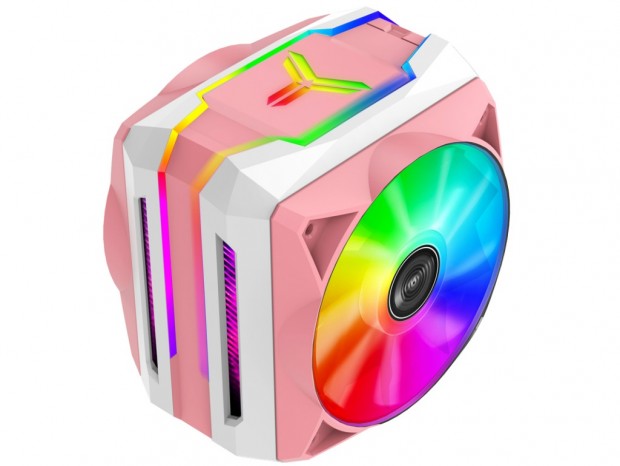 JONSBO、ピンク色のデュアルファンサイドフロー「CR-1100 Pink」