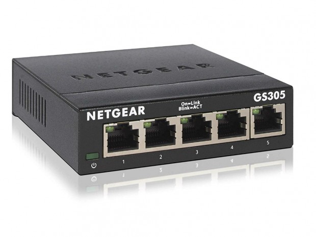 MTBF380万時間以上の高品質5ポートスイッチ、ネットギア「GS305-300JPS」