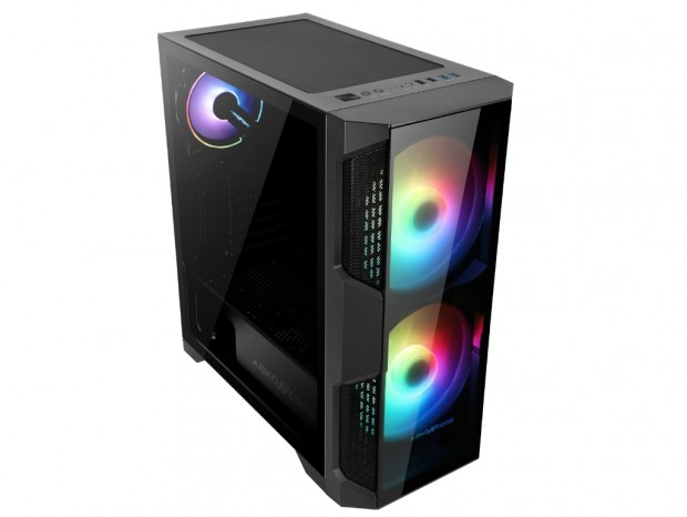 2面強化ガラスとARGBファン搭載のミドルタワー、ABKONCORE「Helios 500G」