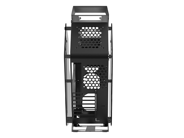 最大8台のファンを搭載できるオープンフレームPCケース、XIGMATEK「ZEUS」