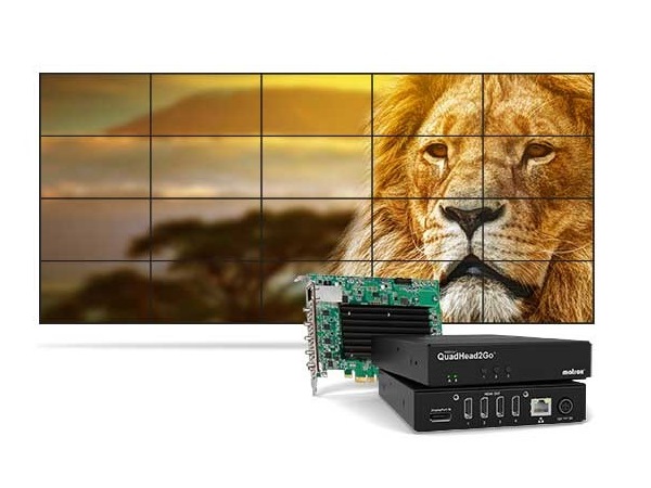 Matrox、4画面出力に対応するディスプレイ拡張アダプタ「QuadHead2Go」シリーズ