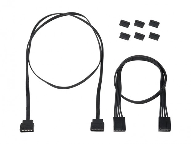 RGB LEDコネクタとPWMコネクタを5分岐できる基板、アイネックス「RLD-SPL5FAN5」