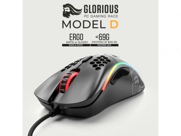 Glorious、エルゴデザインの軽量ゲーミングマウス「Glorious Model D」を準備中