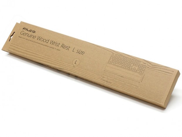北海道産の天然無垢材を使用したリストレスト「FILCO Genuine Wood Wrist Rest」