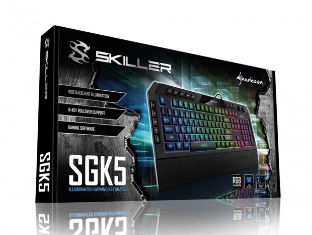 SHARKOON、合計15マクロを登録できるRGB対応ゲーミングキーボード「SKILLER SGK5」