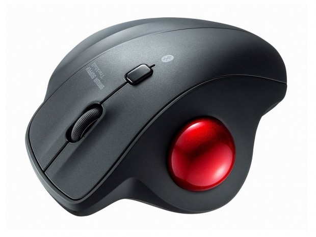サンワサプライ、快適15°傾斜のエルゴボディを採用したトラックボール3製品