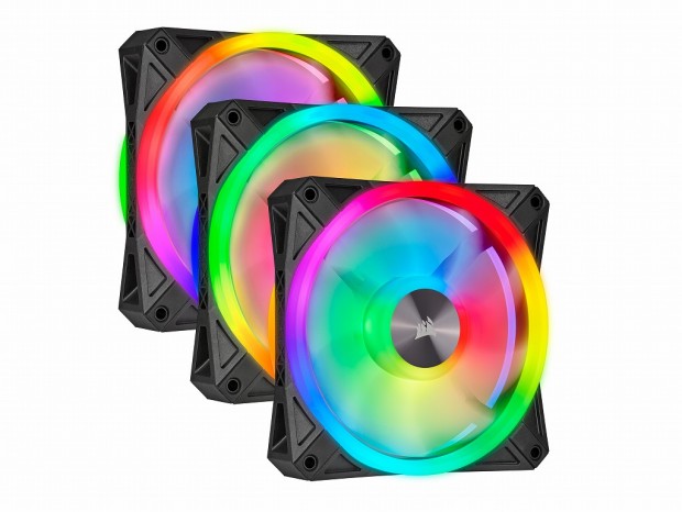 CORSAIR、全方位に鮮やか発光するアドレサブルRGBファン「iCUE QL RGB PWM fan」