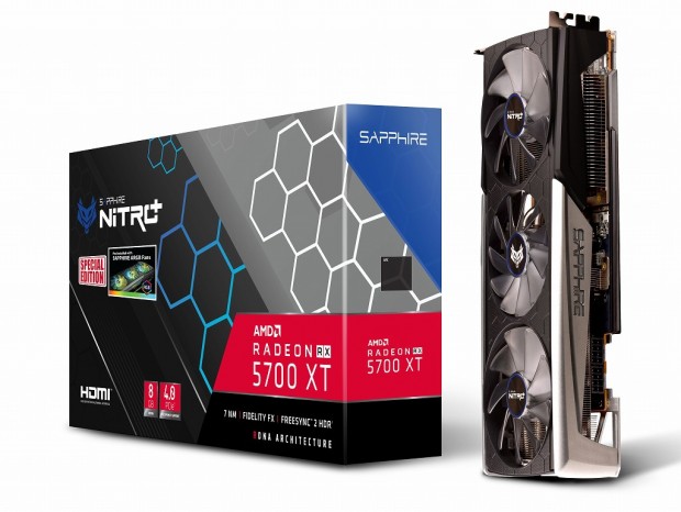 SAPPHIRE、最大2,035MHz動作の3連ARGBクーラーモデル「NITRO+ RX 5700 XT 8G GDDR6 SE」