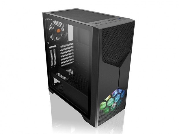 200mm ARGBファンと強化ガラス採用ミドルタワー、Thermaltake「Commander G」シリーズ