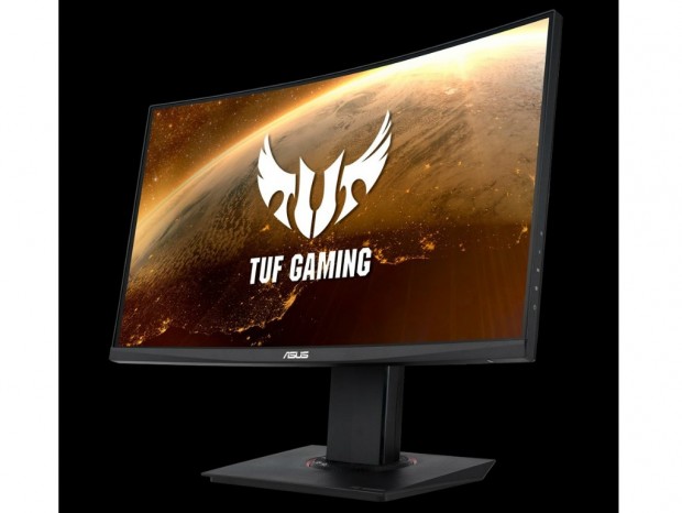 144Hz/1ms対応の23.8インチ曲面ゲーミング液晶、ASUS「TUF Gaming VG24VQ」