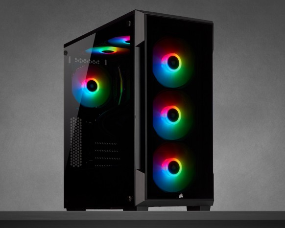 2面強化ガラスのコンパクトミドルタワー、CORSAIR「iCUE 220T RGB」