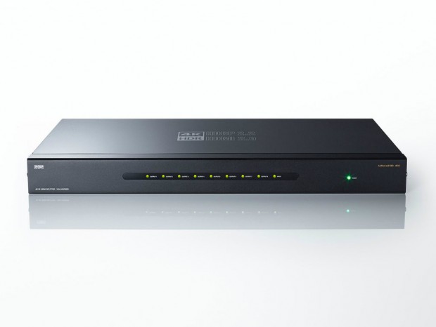 サンワサプライ、4K/HDR対応の8ポートHDMI分配器「VGA-HDRSP8」