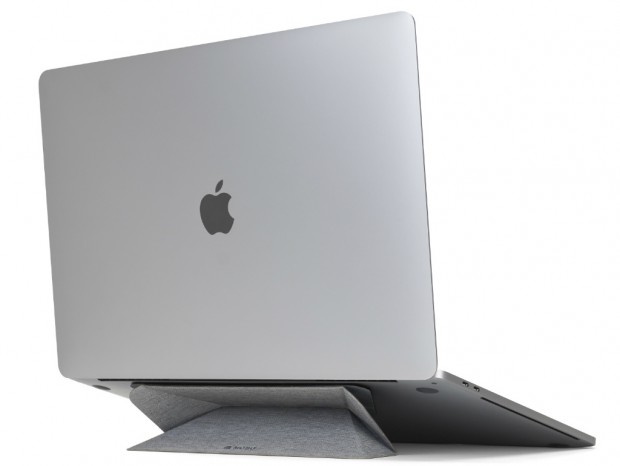 ノートPCに貼り付けて使う超薄型スタンド、アーキサイト「ORIGAMI STAND for Laptop」