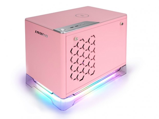 アクリル台座を備えたCube型Mini-ITXケース、In Win「A1 PLUS」に新色ピンク登場